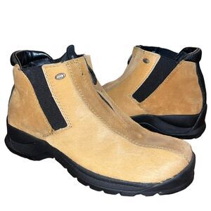 Tecnica Chukka Boots Camel Hiking Goat Hair Leather Trekking